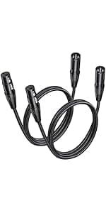 Aqdocvf Guitar Cable, Guitar Cord 10ft, AMP Cord for Bass & Electric Guitars/Keyboard/Mandolin, Pro Audio Instrument Cable (Right Angle to Straight, Black)