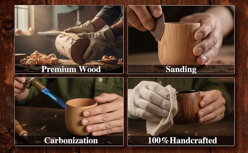 Personalized Wooden Whiskey Glasses, Custom Engraved Charred Bourbon Gifts for Men Who Have Everything, Drinking Glass, Personalized Birthday Christmas Gifts for Men Dad Husband Brother Boss