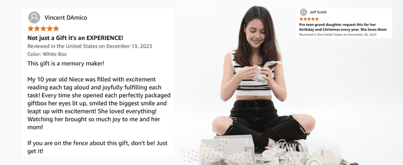 HAPPY LOLLI Birthday Gift for Tween & Teen Girls – 8 Wrapped Gifts with Empowering Tasks – Perfect for Christmas & Birthdays