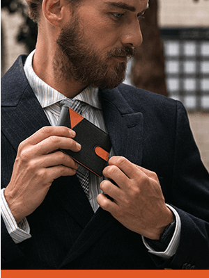 Zitahli Wallet for Men Slim 11 Credit Card Holder RFID Blocking Small Men's Wallet Bifold Minimalist Front Pocket With Mens Gifts Box