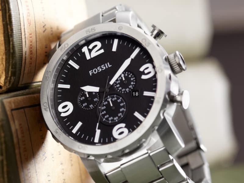 Fossil Men's Nate Quartz Stainless Steel Chronograph Watch