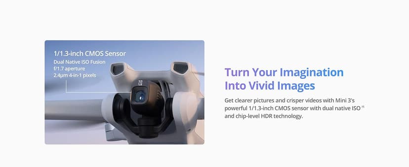 DJI Mini 3 (DJI RC), Lightweight 3x Mechanical Gimbal Drones with Camera for Adults 4K, 38-min Flight Time, up to 32800ft (10km) Video Transmission, Vertical Shooting, GPS Auto Return Integrated