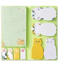 Hommie Dog Sticky Notes Set, Planner Sticky Note Dividers Tabs 300 Sheets, Cute Animals Shape Markers Flags Self-Stick Memo Pads for Dog Lovers Home Office School Supplies B0C5X9KNP4