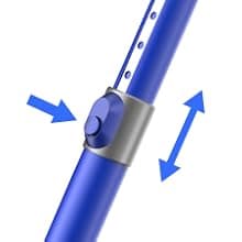 Intercleaner 23Ft Corded Vacuum Cleaner, with LED Headlights & Large Dust Cup, Powerful Suction for Hard Floors & Carpets, Adjustable Stick, Perfect for Pet Hair, Wall Mount Storage