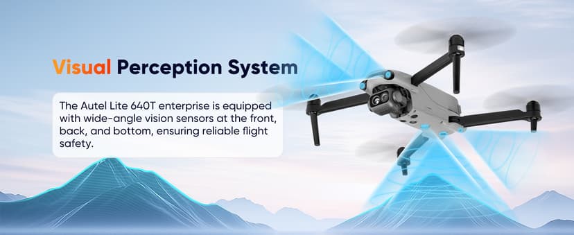 Autel Robotics EVO Lite 640T Enterprise Bundle, 640x512 T~hermal&1/2'' CMOS 48MP V~isible C-a-mera, 1-16x Digital Zoom, AI Target Recognition, 12KM Transmission, 866g Lightweight, 40Min Max Time