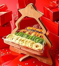 Dried Fruit and Nut Gift Basket, Healthy Assorted Natural Snack Gift Tray, Extra Large Variety Food Tray Party Platter- Easter, Holiday, Birthday, Sympathy, Office, Men, Woman, Him, Her Husband, Wife, Families, Bonnie and Pop