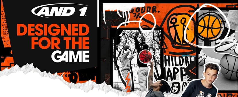 AND1 Chaos Rubber Basketball: Game Ready, Office Regulation Size (29.5”) Streetball, Made for Indoor/Outdoor Basketball Games- Graffiti Series