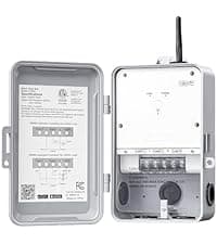 DEWENWILS 24-Hour Mechanical Timer Switch - 120VAC SPST, 2HP 40A, Metal Enclosure, Heavy Duty, Manual Override, Ideal for Pool Pump, Water Heater, Lights and Fans, Weatherproof, ETL Listed, Gray