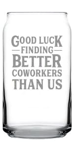 Good Luck Finding Better Friends Than Us - Stemless Wine Glass - Funny Farewell Gift For Best Friend Moving Away - Large 17 Oz Glasses