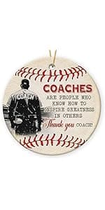 Basketball Coach Appreciation Gifts 2025 - Basketball Coach Christmas Ornament, Ceramic Sports Ornaments for Christmas Tree, Thank You Gifts for Mentor from Basketballs Athletes Team
