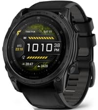 Garmin Tactix 8, 51mm Solar, Elite, Titanium Bezel, Sapphire Lens, Premium Tactical GPS Smartwatch, Includes Applied Ballistics Ultralight Elite Solver, 40M Dive Rating w/Wearable4U PowerBank Bundle