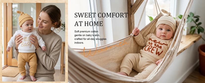 Hat Long Shirt Long Pants Outfits Set Newborn Set Baby Boys Girls New Baby Cotton Coming Home Clothes Outfits B0HBQGWX2J