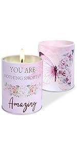 Soy Wax Lavender Candles - Retirement & Going Away Gifts for Women & Men, Funny & Farewell Gifts for Coworkers, Birthday Candles Included