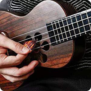 ROTOPATA Guitar Picks with Organizer Storage Box, 0.5 0.75 1.0 mm Thin Medium Heavy Plectrums, Colorful Celluloid Guitar Accessories for Bass Electric Acoustic Guitars Ukulele, 15 Pack