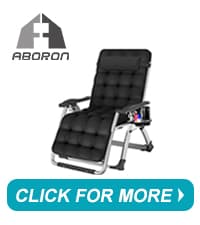 ABORON Upgrade Zero Gravity Chair/Armrest Mat,Premium Outdoor Lawn Folding Lounge Chairs,Sturdy Adjustable Reclining Patio Chairs with Removable Seating Cushion,Headrest & Tray