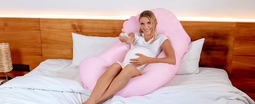 PILLANI Pregnancy Pillows for Sleeping - V C U Shaped 57inch Full Body Pillow with Removable Washable Cover, Cooling Maternity Pillow for Pregnant Women, Support for Back Belly Legs Hip