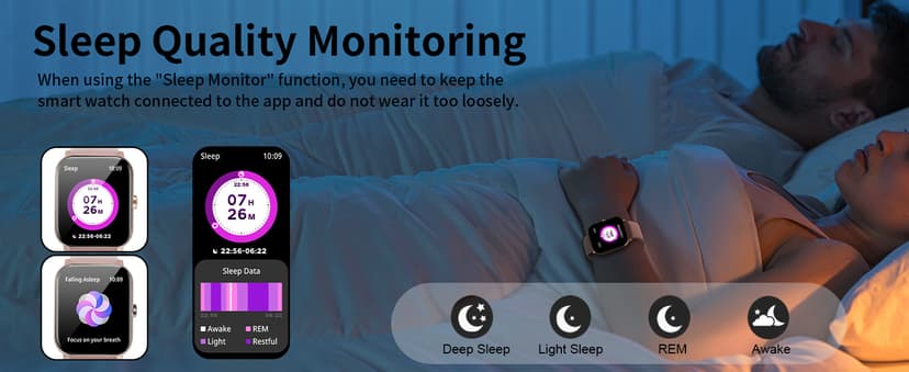 Smart Watch, Smartwatches for Men Women, 1.85" HD Fitness Tracker (Answer/Make Calls), 120+ Sport Modes, Heart Rate/Sleep Monitor, IP68 Waterproof Fitness Watch, Smartwatch for Android iOS (Pink)