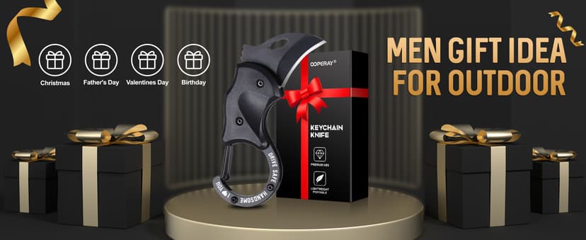 Gifts for Him Valentines Day Men Husband, Valentines Anniversary Birthday Gifts for Him, Mens Tool Gift, EDC Keychain Gift for Boyfriend, Valentine for Husband from Wife