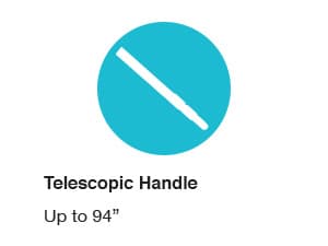 Intex Handheld Pool Vacuum Cleaner Rechargeable 94 Inch Telescoping Shaft and 2 Interchangeable Brush Heads for Above Ground Swimming Pool and Spa