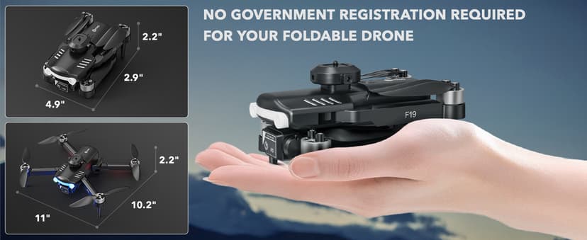 Contixo F19 Drone With 1080p HD FPV Camera, 20 Min Flight 360° Flips Brushless Motor RC Quadcopter With Altitude Hold, Obstacle Avoidance, Follow Me For Novice Beginner's Kids And Adults, 2 Batteries