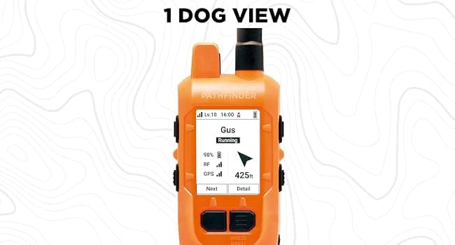 Dogtra PATHFINDER2 MINI Compass Live GPS Dog Tracking & Training System - 4-Mile Range E-Collar Handheld with No Subscription, Offline Maps, GPS Fence, Expandable up to 21 Dogs, for Dogs 15+ lbs