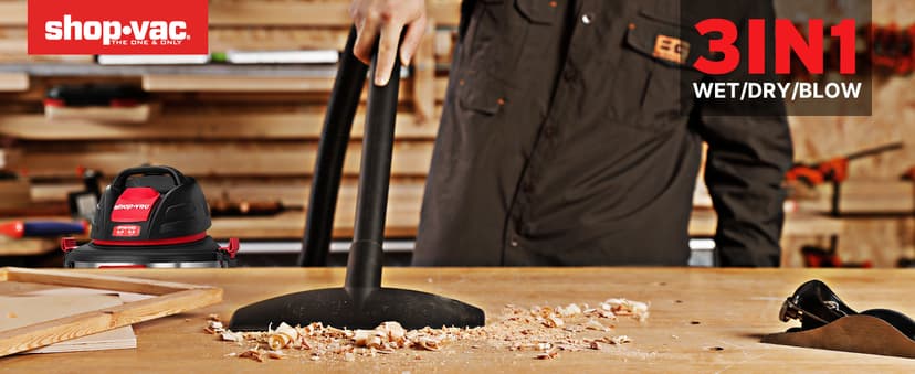 Shop-Vac 5 Gallon 4.5 Peak HP Wet/Dry Vacuum, Stainless Steel Tank, Portable Shop Vacuum with Filter, Hose and Accessories for Garage, Workshop. 5920588