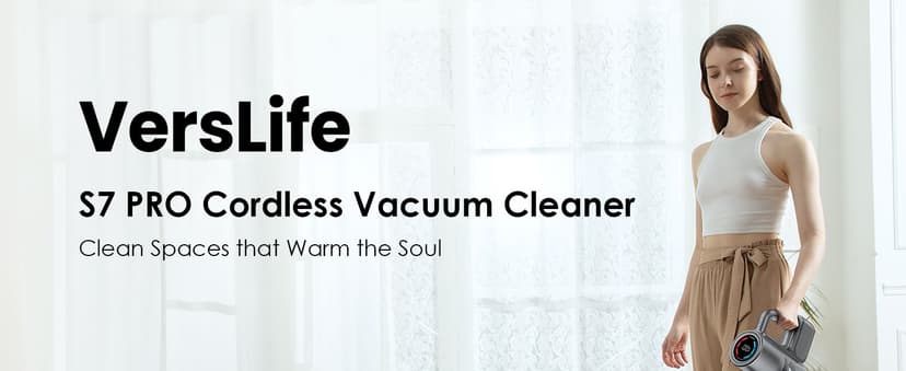Cordless Vacuum Cleaner, 500W/40KPA Lightweight Stick Vacuum up to 40 mins Runtime, LED Display and Green Headlights, 6-Stages Filtration, Self-Standing Vacuum for Home Hard Floor, Carpet and Pet Hair