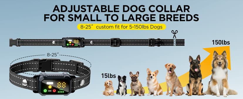BLACKDOG Military Dog Shock Collar - 4200ft Dog Training Collar with Remote, 4 Training Modes, Flashlight & Strobe, 3-Month Battery, IP67 Waterproof Dog E Collar for All Breeds 5-150lbs (Dark Blue)