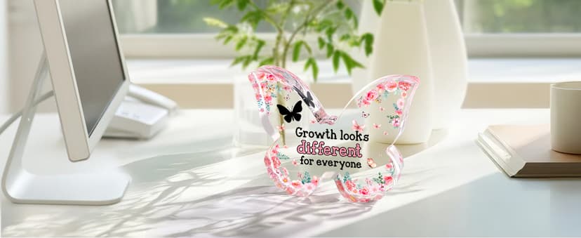 Birthday Gifts for Mom Birthday Gifts for Mom from Daughter Son, Mom Birthday Gift Ideas Unique Christmas Mothers Day Best Mom Ever Gift New Mom Single Mom Stepmom Butterfly Shaped Acrylic Plaque Sign