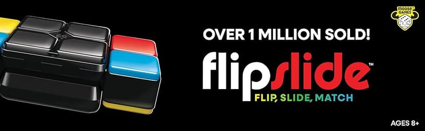 Flipslide Game - Electronic Handheld Game | Addictive Multiplayer Puzzle Game of Skill | Flip, Slide & Match Colors to Beat the Clock | 4 Thrilling Game Modes | Ages 8+ | Includes Batteries