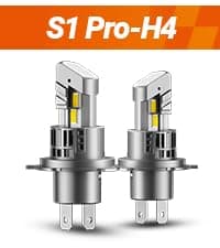 SEALIGHT H11/H9/H16 Bulbs, 40000LM 6500K Cool White H8 Fog Bulbs, 1:1 Mini Size, Powersports Accessory Lights with Fan, 3 Mins Plug-N-Play, Pack of 2