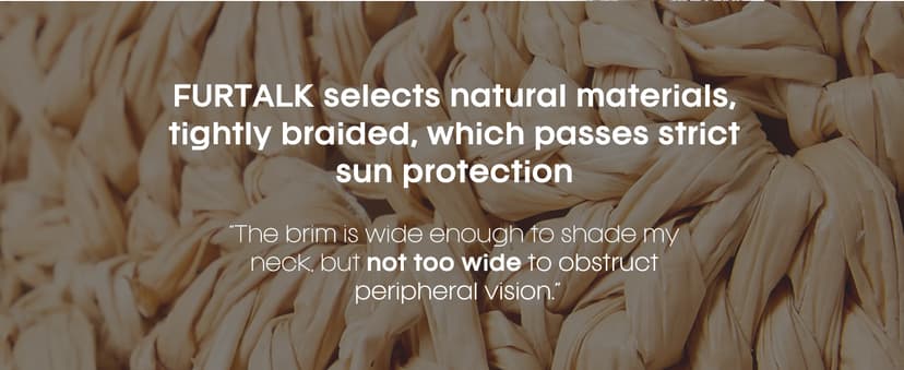 FURTALK Summer Straw Beach Sun Hats for Women UPF 50 Floppy Wide Brim Travel Bucket Hat Foldable Packable