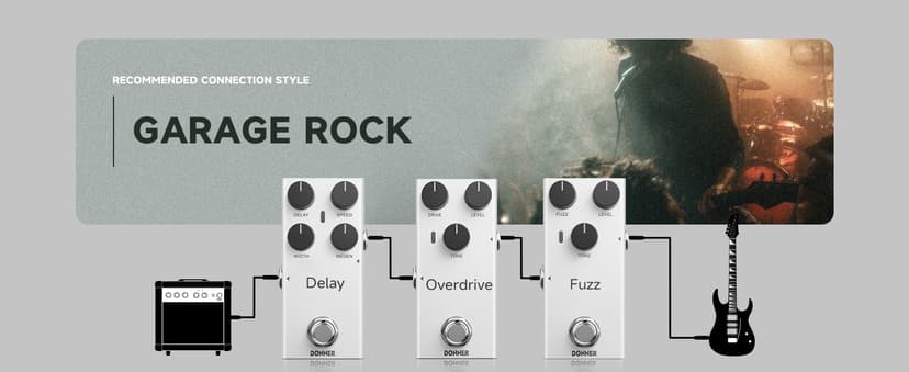 Donner Compressor Pedal for Electric Guitar, DIY Shell, Analog True Bypass Effects Pedal, Vintage Warmth & Studio-Grade Clarity(EMBARK 08)