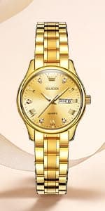 OLEVS Women's Watch Luxury Dress Rose Gold Women Slim Thin Lightweight Watch Stainless Steel Mesh Watches Fashion Waterproof Ladies Wrist Watch Black White Blue Face,Adjustable Bracelet