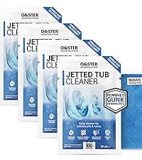 Bio Ouster 3in1 Weekly Hot Tub Cleaner, Conditioner, Clarifier - Hot Tub Chemicals for Standard & Inflatable Spas - Spa Chemicals for Crystal Clear & Sparkling Clean Water - Made in USA (4 Week Kit)