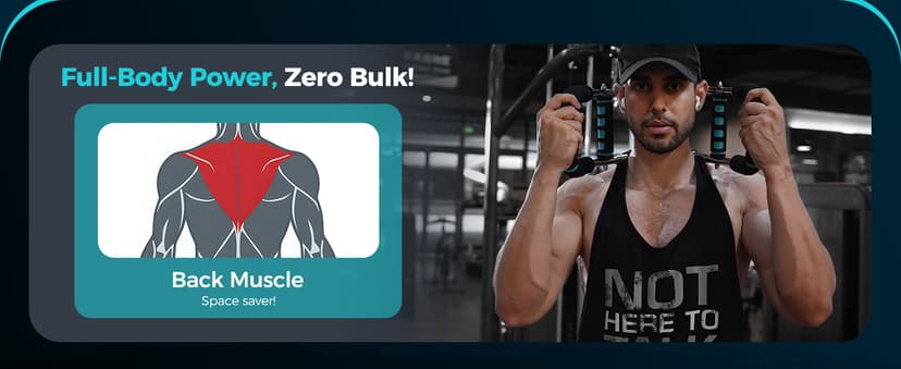 Twister Arm Trainer, Adjustable 5 Resistance Levels (40-130 lbs) Chest & Arm Workout Equipment for Men & Women, Ergonomic Home Gym Strength Trainer with Anti-Slip Handles & Carry Bag