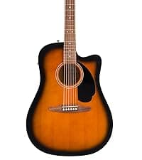 Fender California Debut Redondo CE Series Acoustic Guitar, Beginner Guitar, 2-Year Warranty, Includes Built-In Tuner, Black