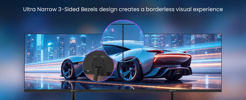 ArcticPro 22 inch 100Hz Monitor, Full HD (1920 x 1080p) Computer Monitor, 105% sRGB, 3000:1 Contrast, 3-Sided Frameless, Ultra Slim, VESA, LowBlue Mode, Tilt Adjust, HDMI *1, VGA*1