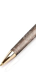 Fancy Pen for Men with Gift Box - Valuable Luxury Pen for Business and Office, Executive Gift for Family & Friends - Special Engraving & Led Decorative Box (BLACK SILVER)