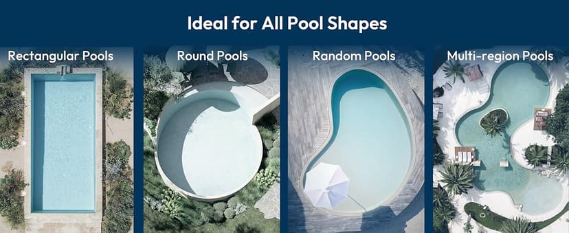 (2026 Upgrade) BUBLUE F10 Pool Surface Skimmer Robot,Robotic Pool Skimmer with App Control,Powerful Suction,5L Filter,Dual Cleaning Modes, AI Navigation,Ideal for In-Ground & Above-Ground Pools,White