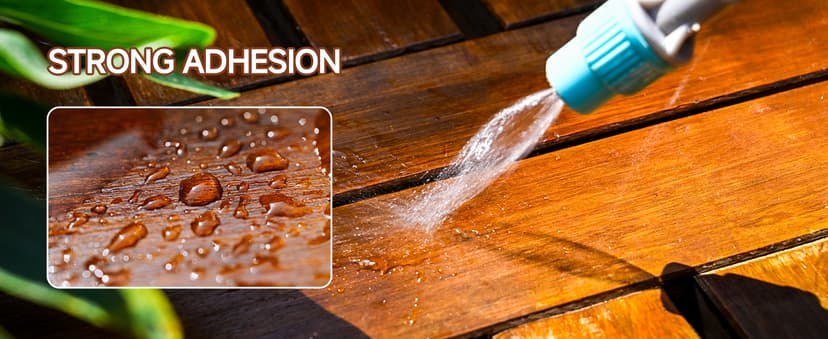 Wood Stain, 16 Oz Water Based Wood Stain and Sealer in One - No Priming, No Top Coat Required, Fast Drying|Low Odor|Non-Toxic, Perfect for Indoor and Outdoor Furniture (Teak with Tools)