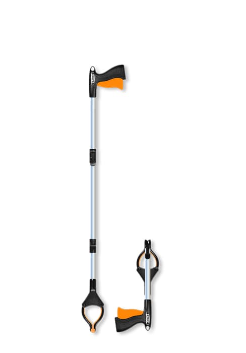 EZPIK Pro 43" Foldable Grabber Reacher Tool for Seniors - Grabbers for Elderly Reaching Tool Heavy Duty Pickup Trash Picker Upper Equipment - Claw Grabber Stick for Reaching Aids, Weed Gripper