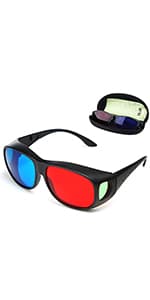 BIAL Red-blue 3D Glasses/Cyan Anaglyph Simple style 3D Glasses 3D movie game-Extra Upgrade Style
