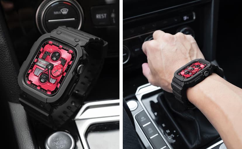 amBand E1 Rugged Band & Case for Apple Watch – Compatible with Series 1–11, SE3/SE2/SE – and Ultra 3/2/1, Lightweight Shockproof Design