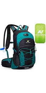Lightweight Hydration Backpack, Running Backpack with 2L Water Bladder, Hydro Water Daypack for Cycling Hiking Rave for Men Women