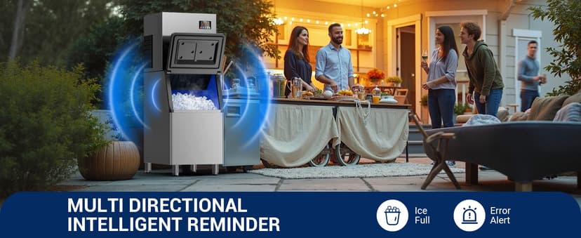 Commercial Ice Maker, 760 LBS/24h with 560 LBS Storage Bin, 156 Ice Cubes Ready in 5-15 min, Self Cleaning Stainless Steel Industrial Ice Machine for Bar Restaurant Cafe