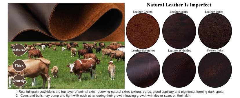 Masa Kawa Leather Briefcase for Men 15.6", 17" Laptop Computer Case Business Travel Work Messenger Cross Body Shoulder Bag