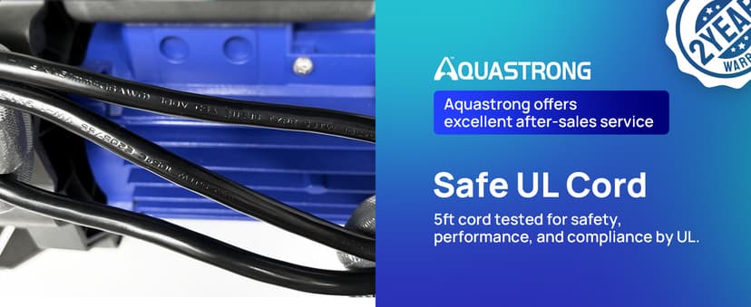 Aquastrong Variable Speed Pool Pump In/Above Pool Pump Energy Efficient High Flow Powerful Self Primming Swimming Pool Pumps with Filter Basket,Black
