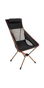 Cascade Mountain Tech Folding Camp Chair for Camping, Beach, Picnic, Barbqeues, Sporting Events with Carry Bag