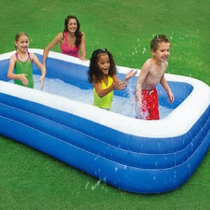 Inflatable Swimming Pool, 70x55x29 inch Inflatable Pool, Family Pool, Summer Water Party, Kids, Outdoor, Garden, Backyard (A 70x55x29in)